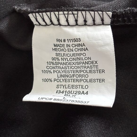 Lily Rose Sleeveless Black Lace Overlay Woman's Size L Fit & Flare Dress - Picture 9 of 9